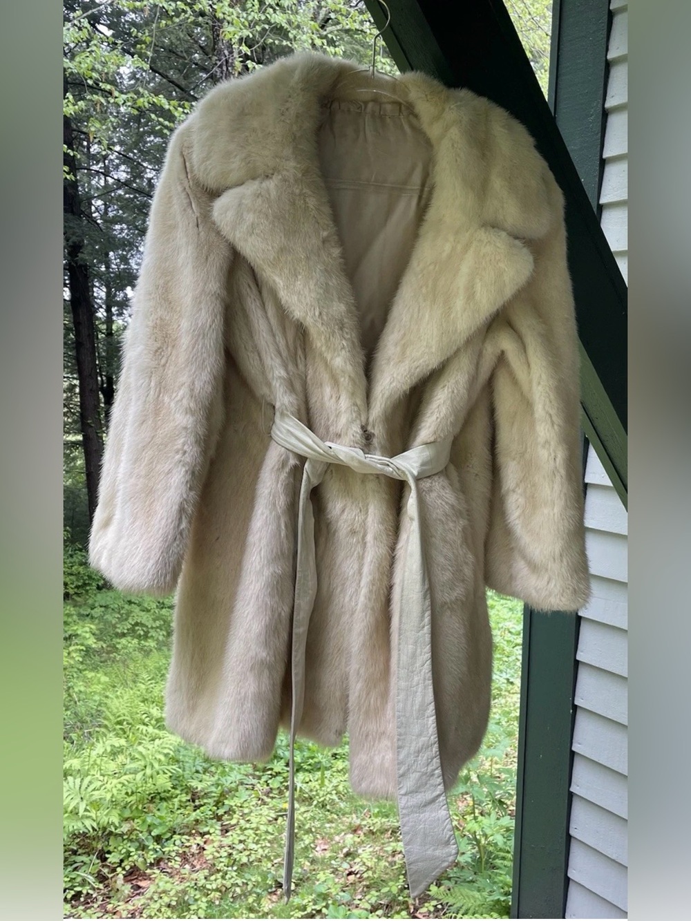 White Mink Fur Coat